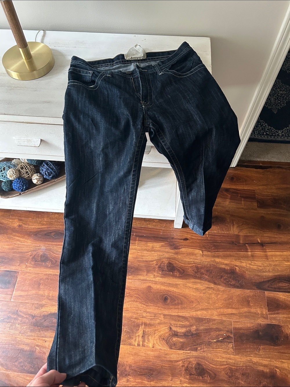 Men’s Slim Straight Jeans in Dark Blue